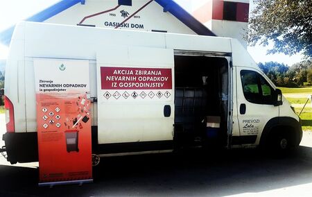 Zbiranje nevarnih odpadkov.